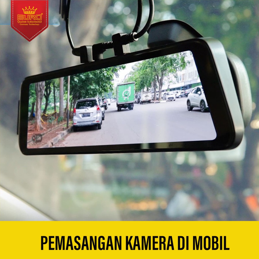 Car DVR Mobile Kamera Perekam Mobil Layar 9 inch Dual Camera Dashcam