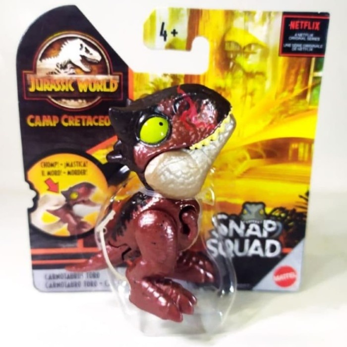 JURASSIC WORLD SNAP SQUAD CARNOTAURUS TORO WAVE 6
