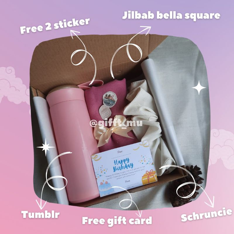 Hampers Hijab/Hampers Lebaran/ Hampers Hijab kado ulang tahun wisuda cewek