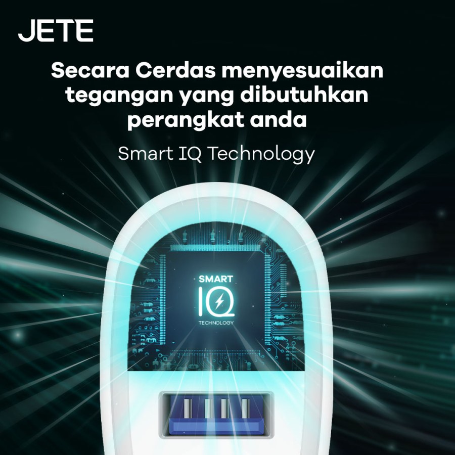 Charger Dual USB Output 2.1A (JETE Atomic 2) - Garansi Resmi 2 Tahun