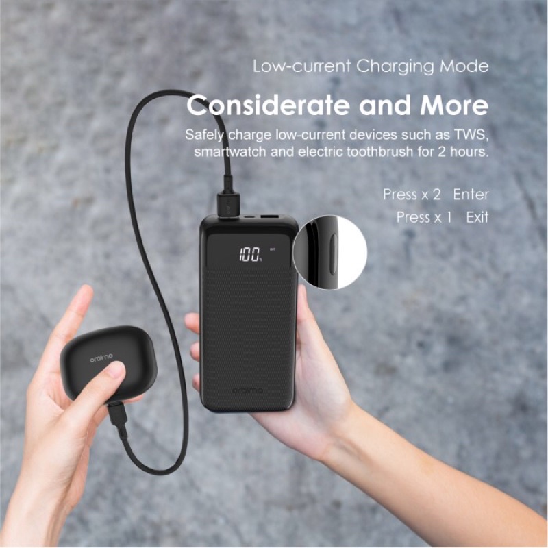 Powerbank 20000mAh Dual USB Fast Charging OPB-P205D