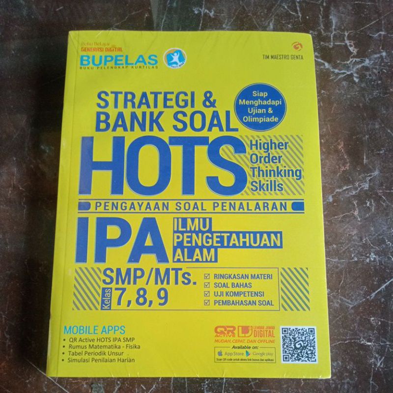 BUKU PELAJARAN SMP BUKU IPA SMP STRATEGI & BANK SOAL HOTS IPA SMP 7-8-9
