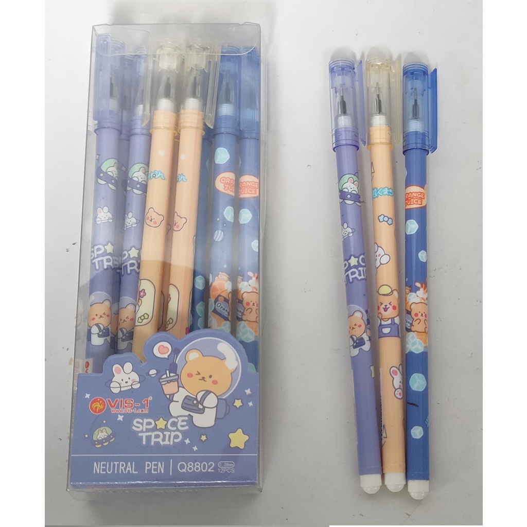 

(Isi 3 pcs) Pulpen Motif Lucu - Pulpen tinta Hitam - Pulpen motif karakter Bagus - Bulpen Lucu