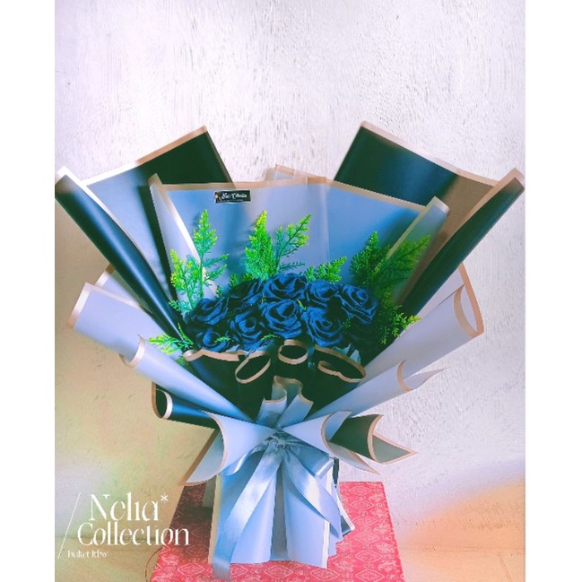 buket bunga flanel/buket murah/ buket lamaran / buket sedang /buket besar standard