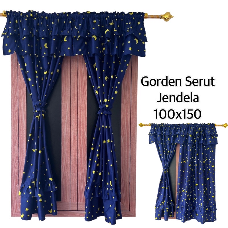 Gorden serut jendela 50+ pilihan motif