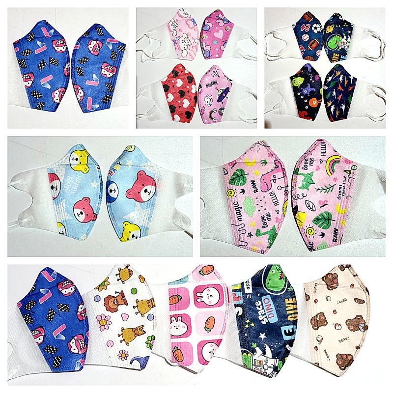 MASKER DUCKBILL ANAK ONCARE MOTIF DORAEMON DORAMI ISI 10PCS 3-10TAHUN