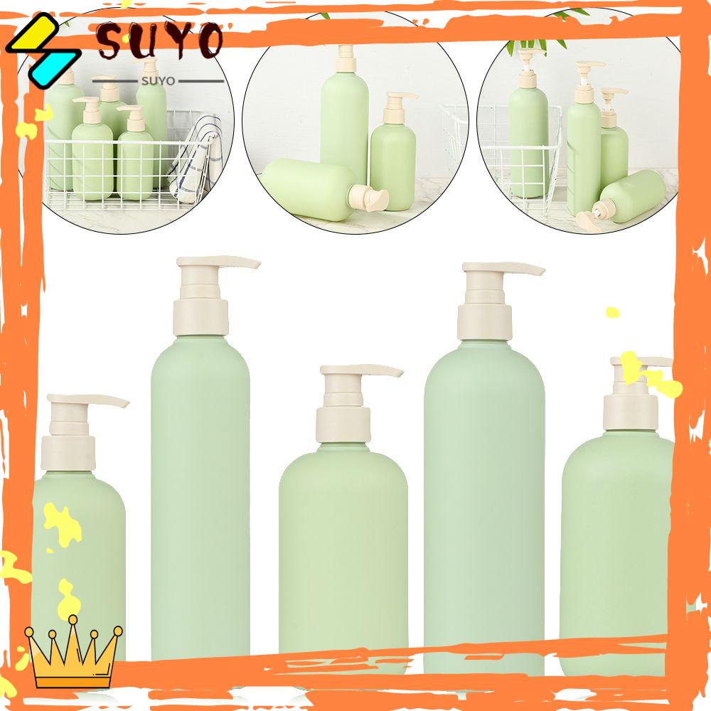 Suyo Botol Dispenser Sabun / Shampoo / Shower Gel Portable Bentuk Bulat Anti Karat 200ML - 500ML
