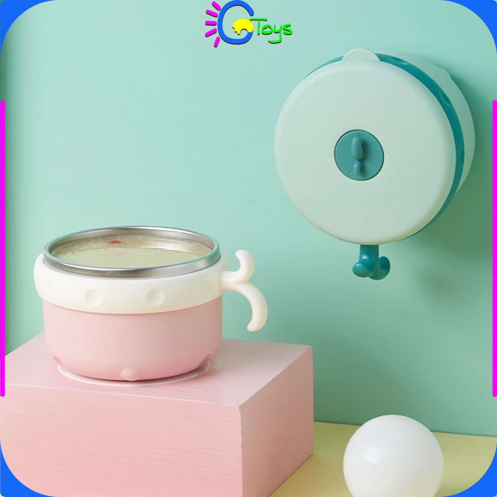 CR-C352 Mangkuk Stainless Karakter Mangkok Cangkir Stainless Steel + Tutup Fresh Bowl Set / Mangkok 