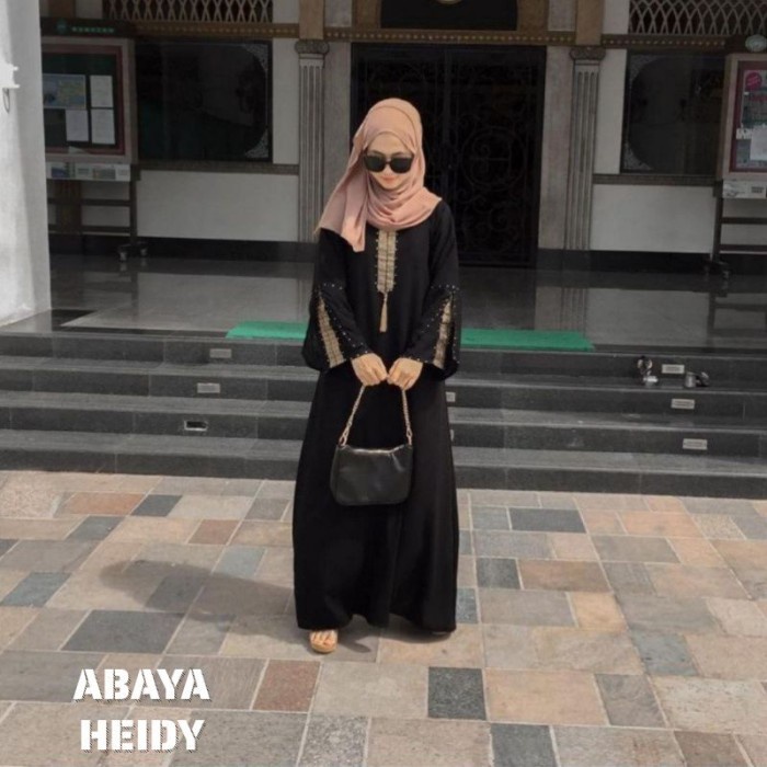 Abaya Abaya hitam casual busui simpel polos gamis arab saudi turkey bisban(L6E2) Abaya turkey mewah 