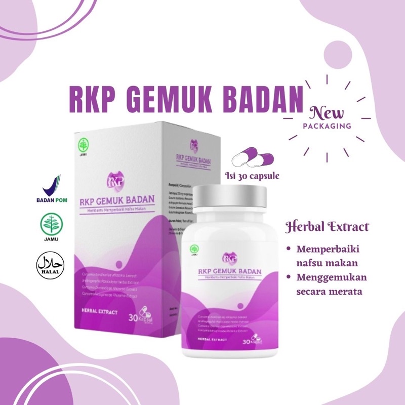 RKP suplemen gemuk (BPOM)/penggemuk badan