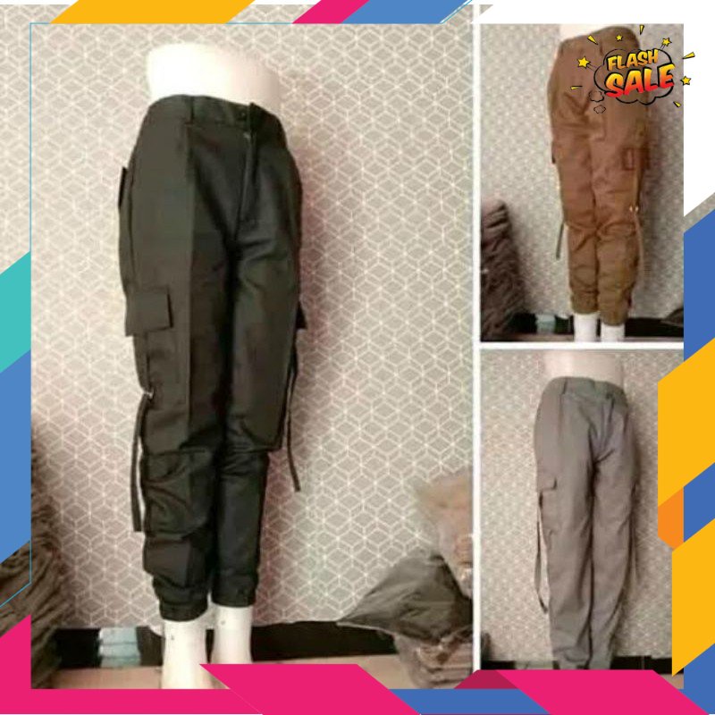 HITAM PUTIH MERAH BIRU HIJAU GOLD SILVER /CELANA CARGO | CELANA CARGO WANITA JOGER CELANA WANITA JUM