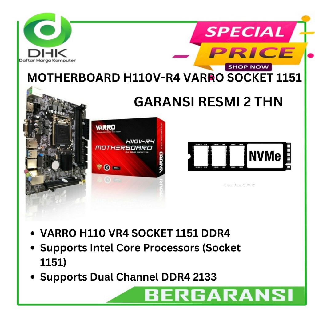 MOTHERBOARD H110V-R4 VARRO SOCKET 1151