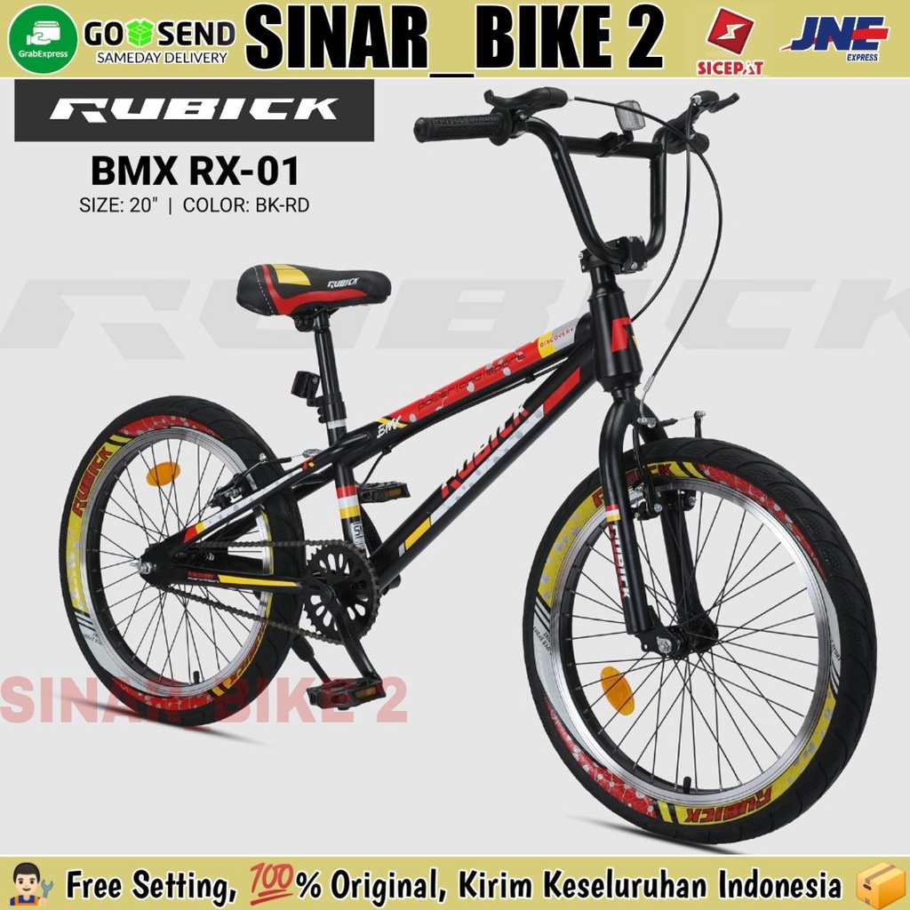 Sepeda Anak Laki Laki 20 Inch BMX RUBICK RX-01 Ban Warna