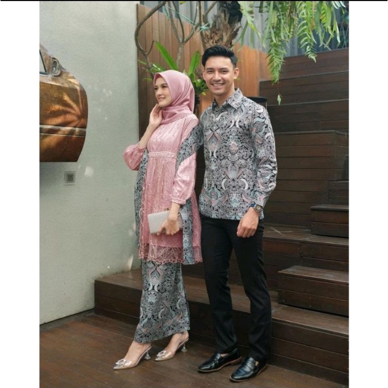 Maura Couple - Sania Ruffle Batik Couple ori Ndoro jowi DNT Garansi Termurah Shopee -Couple NIRINA