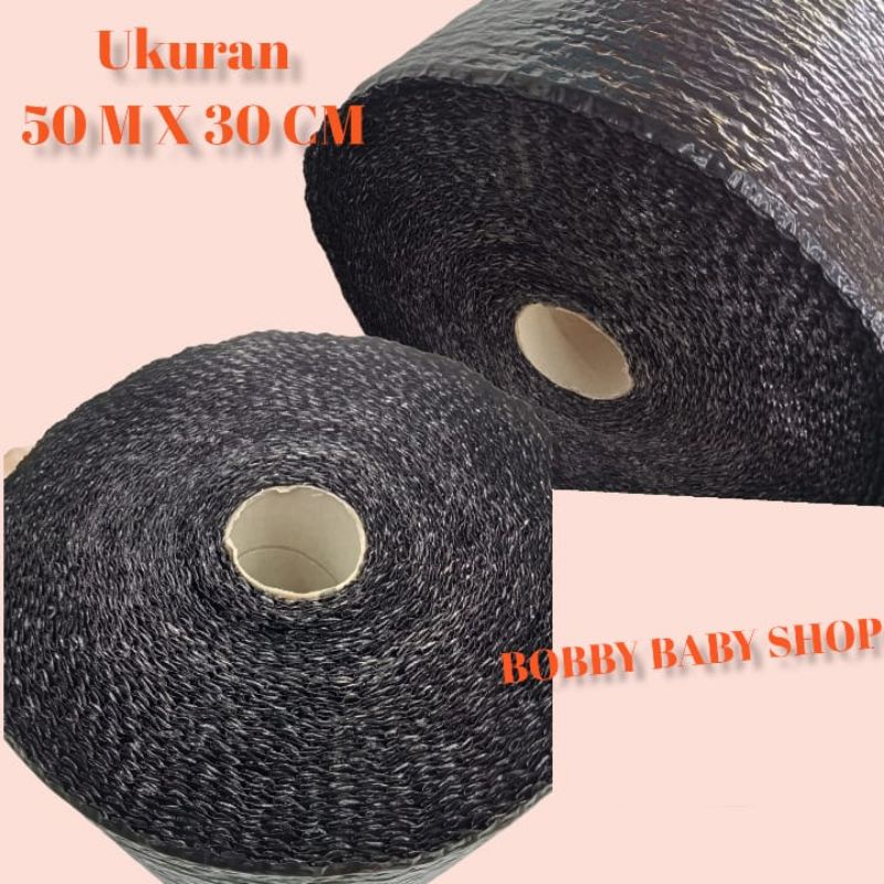 Bubble Wrap Gelembung Roll Hitam 50M x 30Cm