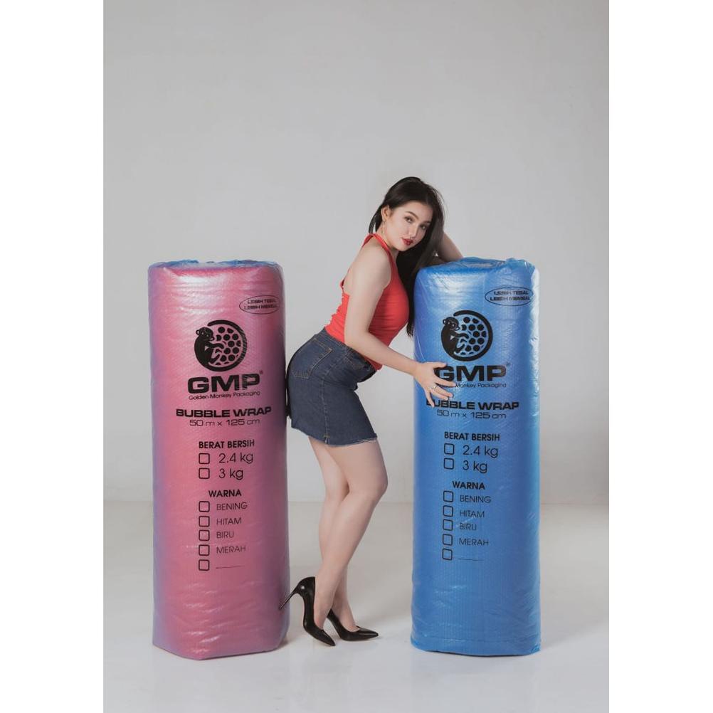

BISA COD TERLARIS !! BUBBLE WRAP 3KG WARNA DAN BENING MERK GMP