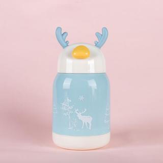 [JUALSEMUA18](BTL.01)Botol Air Minum Unik 400ml / Botol Air Snow Deer / Botol Air Minum Plastik Motif Rusa Natal / Botol Minum Viral /iMPORT