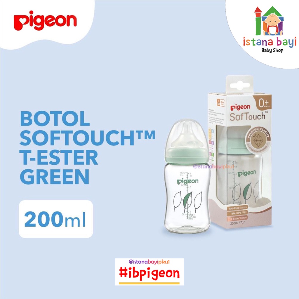 PIGEON Botol T-Ester Wide Neck 200ml - 300ml / Pigeon Botol Susu