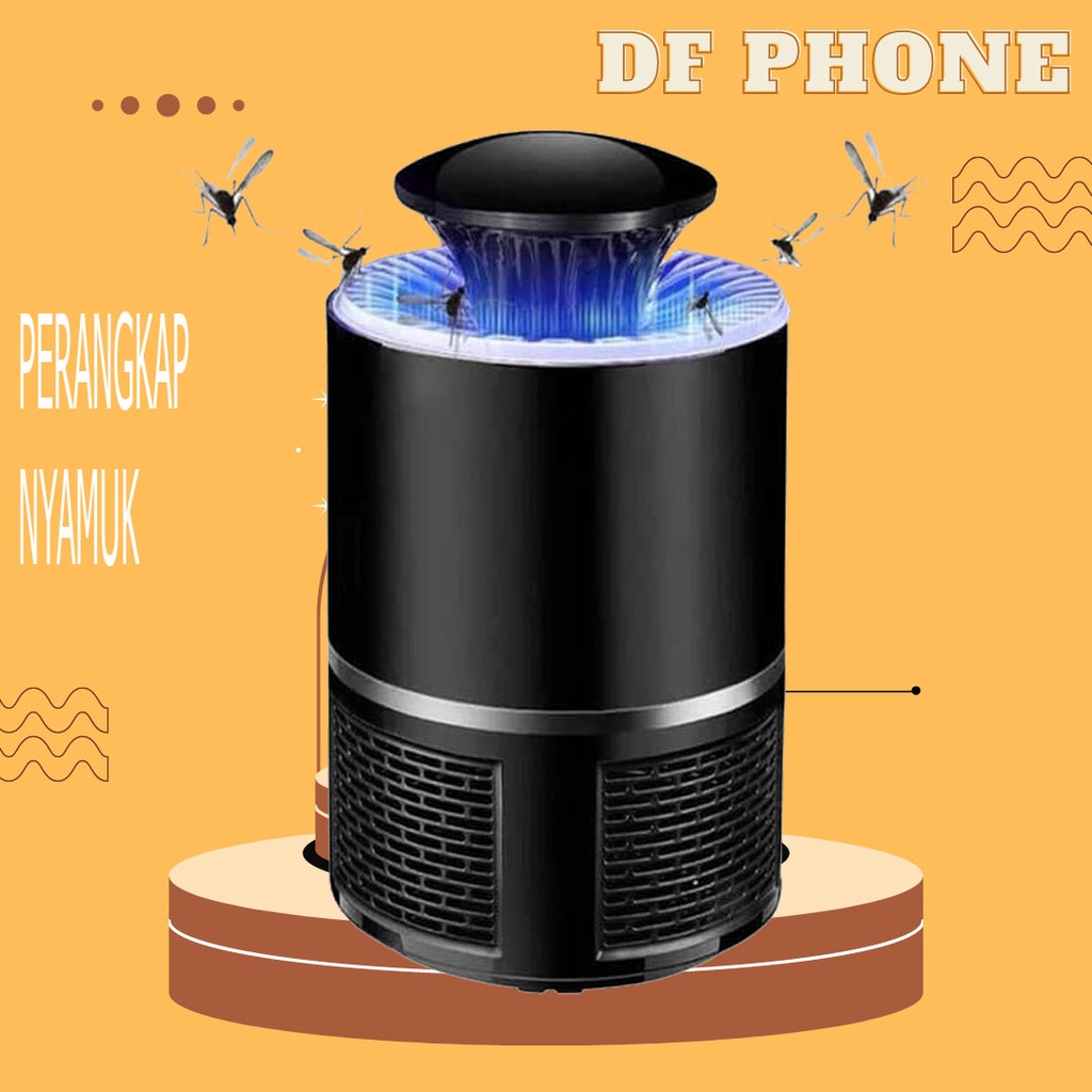 Perangkap Nyamuk Jebakan Lalat Kipas Lampu LED UV Ultraviolet Elektrik