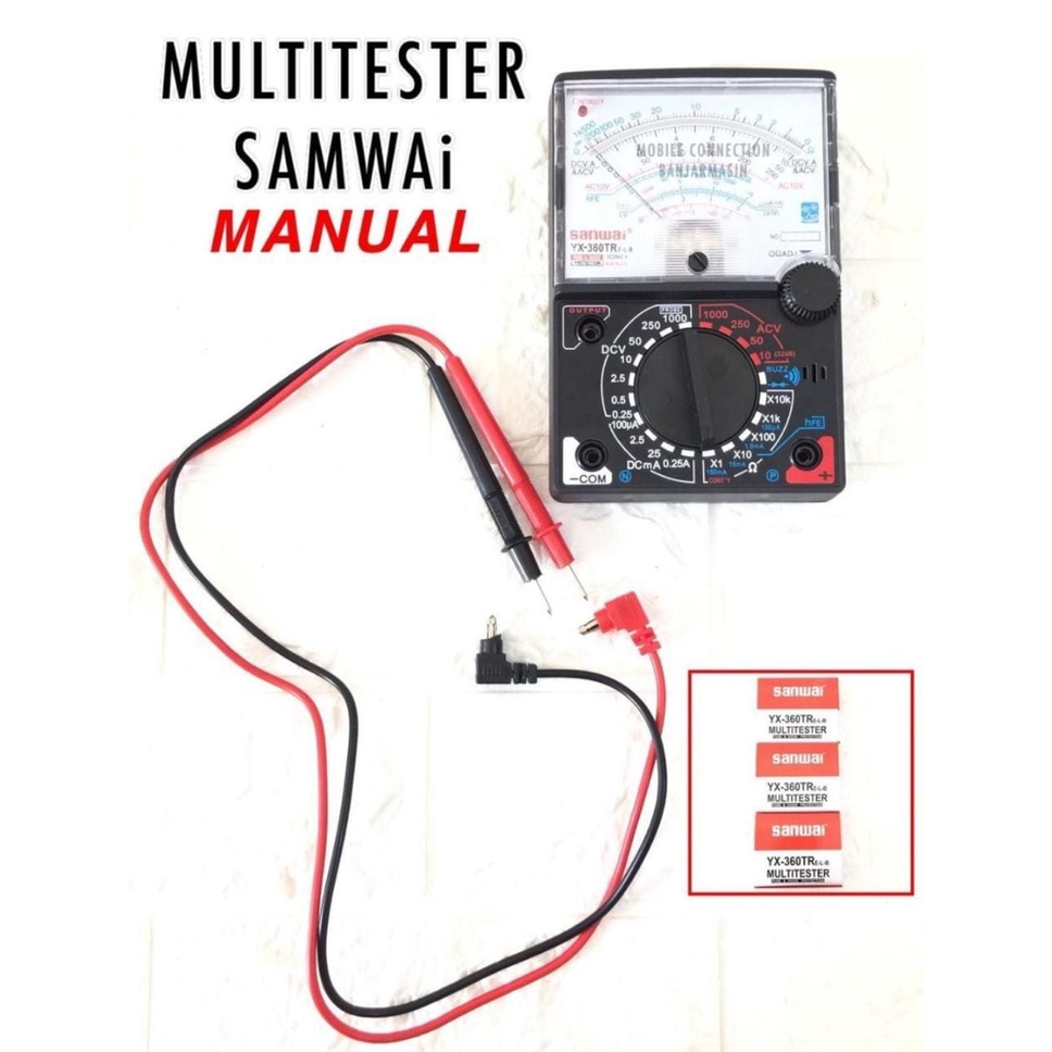 MULTI TESTER MANUAL ANALOG SAMWA/ SANWAI