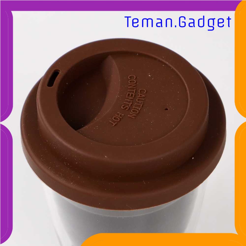 TG - DPR JANKNG Gelas Mug Kopi Anti Panas Double Wall Glass 350ml - XLSC-002