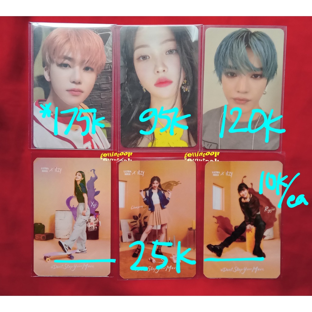 [official merch] photocard nct jaemin jeruk no pair, superm taeyong jopping
