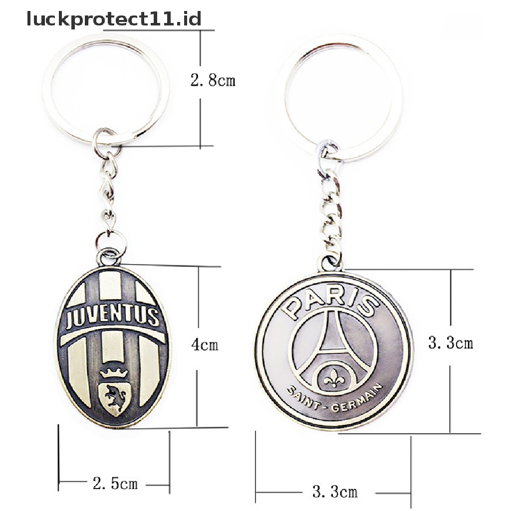 /Fashion Hot//// Logo Tim Klub Sepak Bola Gantungan Kunci Metal Keyholder Gantungan Kunci Mobil Untuk Eropa Countris Football Club Souvenir Untuk Fans Sepak Bola Sepak Bola.