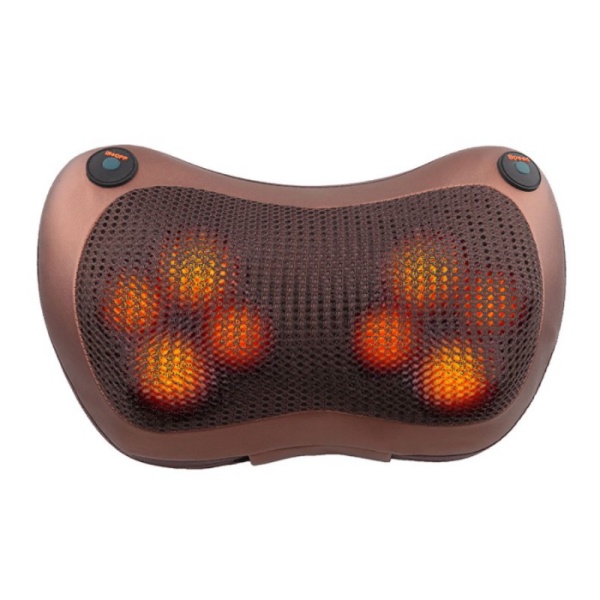 

Unik Bantal Pijat Shiatsu Heat Neck Massage Pillow 8 Head 2 Button - Brown Limited