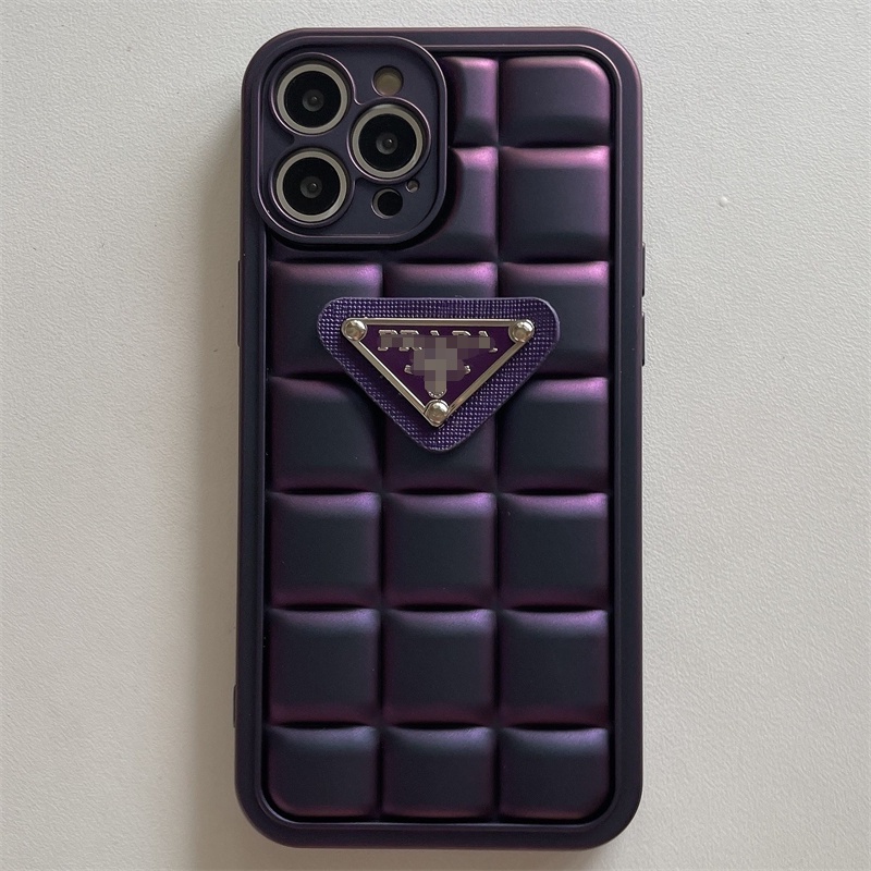 IPHONE Casing Deep Purple Kompatibel Untuk Iphone14 13 12 11 Pro X XS Max XR Desain Fashion Casing Anti Jatuh