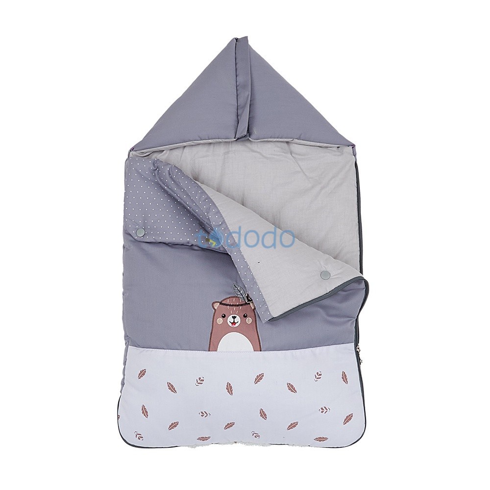 Selimut Topi Bayi Kantong Tidur Anak Dialogue Baby Sleeping Bag Bearie Series - DGS3308