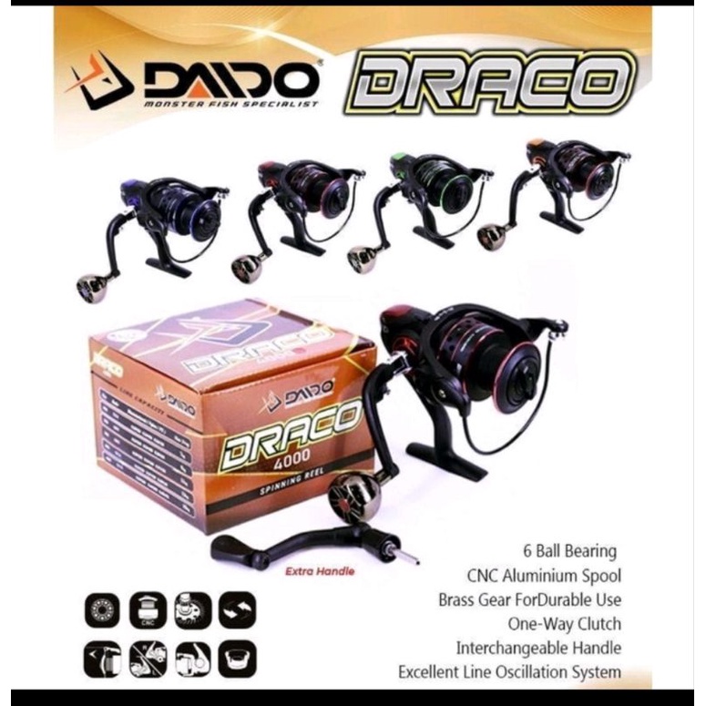 REEL DAIDO DRACO 1000,2000,3000,4000,6000