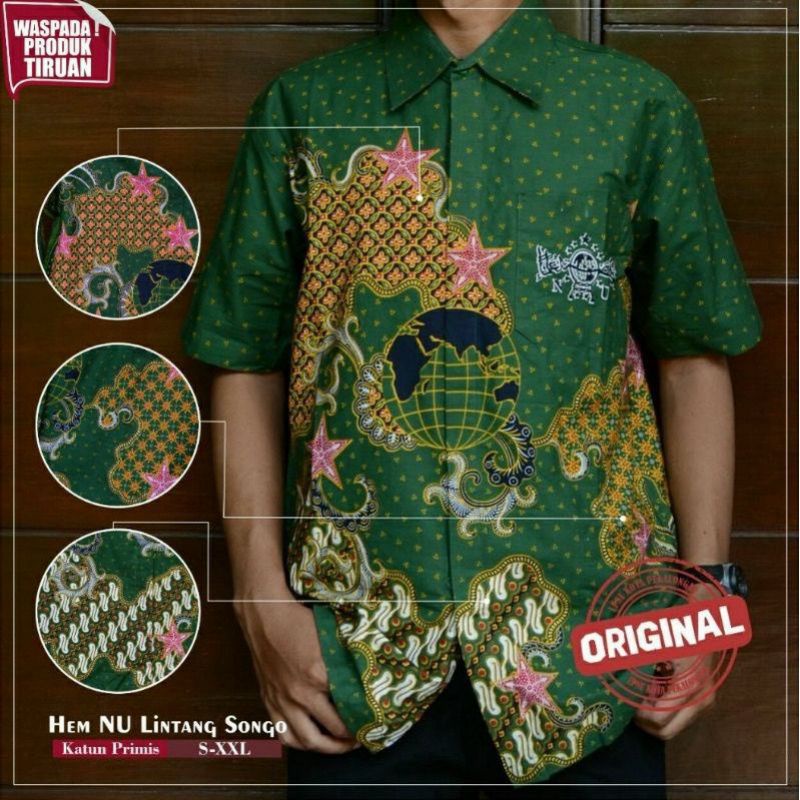 HEM BATIK NU LINTANG SONGO BATIK PRIA BAHAN SATIN