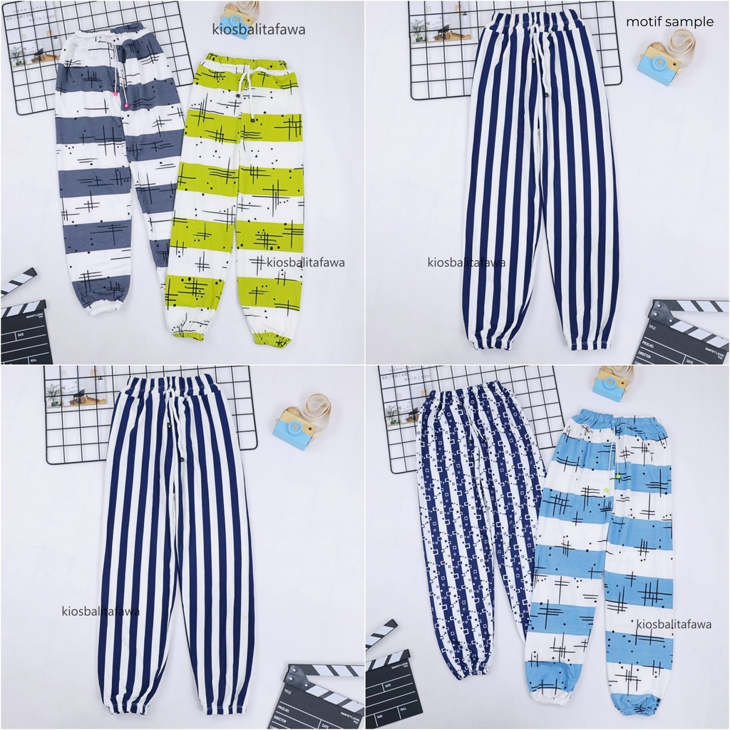 Jogger Motif Uk 10-12 Tahun / Celana Panjang Anak Laki Perempuan Grosir Murah Joger Pants Import