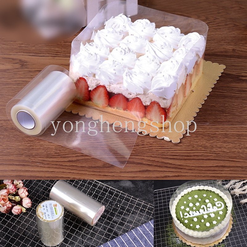 10 M Transparan Edge Wrap Mousse Cake Rim Dessert Mousse Keliling Film DIY Kerah Kue Pastry Decor Dapur Baking Tools