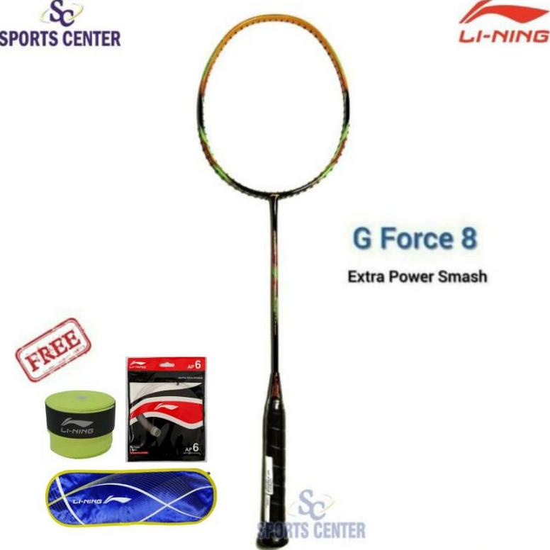 Raket Badminton Lining G Force 8 / G-Force 8 Fullset