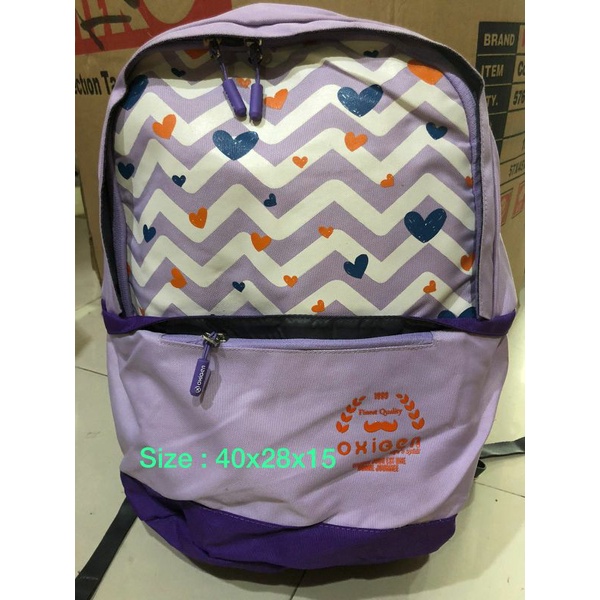 TAS RANSEL SEKOLAH ANAK CEWEK  ORIGINAL BY OXIGEN