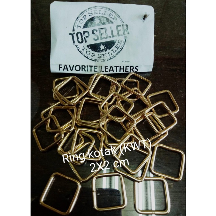 RING KOTAK/ GESPER RODA RING JALAN SRE 2CM X 2CM (KAWAT 38) PER 100PCS
