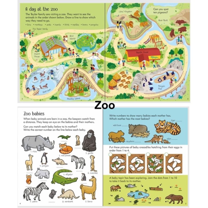 BUKU EDUKASI USBORNE LITTLE CHILDREN ACTIVITY BOOK AKTIVITAS ANAK