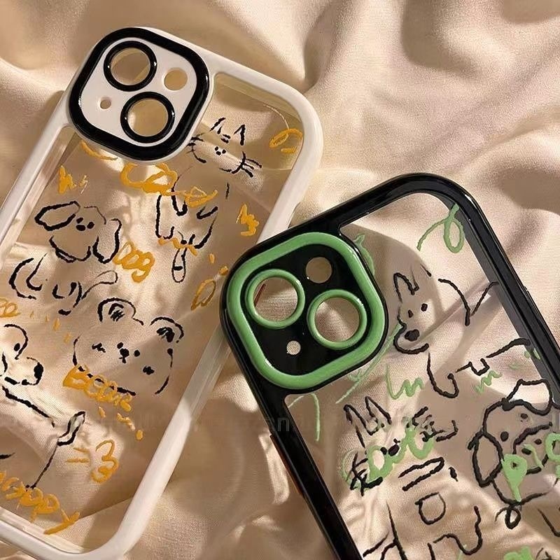 IPHONE Casing Ponsel Desain Hewan Peliharaan Gambar Transparan Kompatibel Dengan Iphone12 13 14 11 Pro Max X Xs Max Xr ggffrt