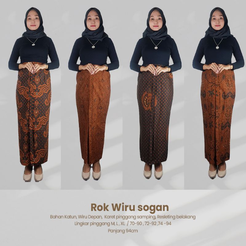 Rok Wiru Batik Motif Pakem Sogan - Naira Batik