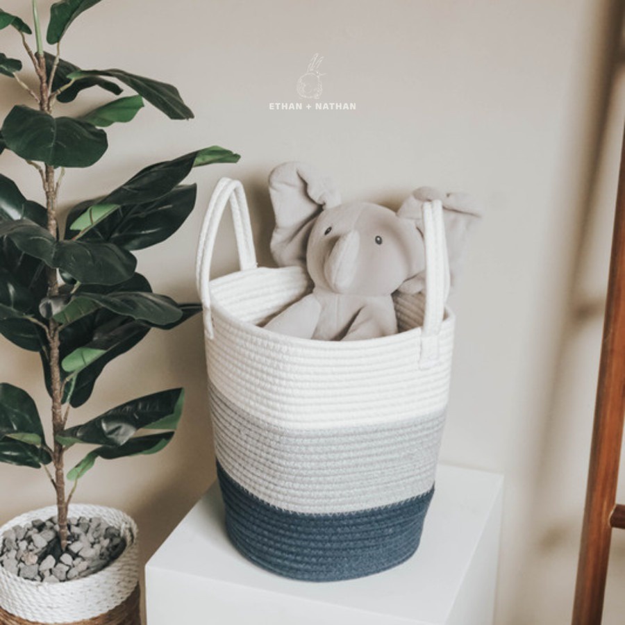 Ethan + Nathan Laundry Basket Rope