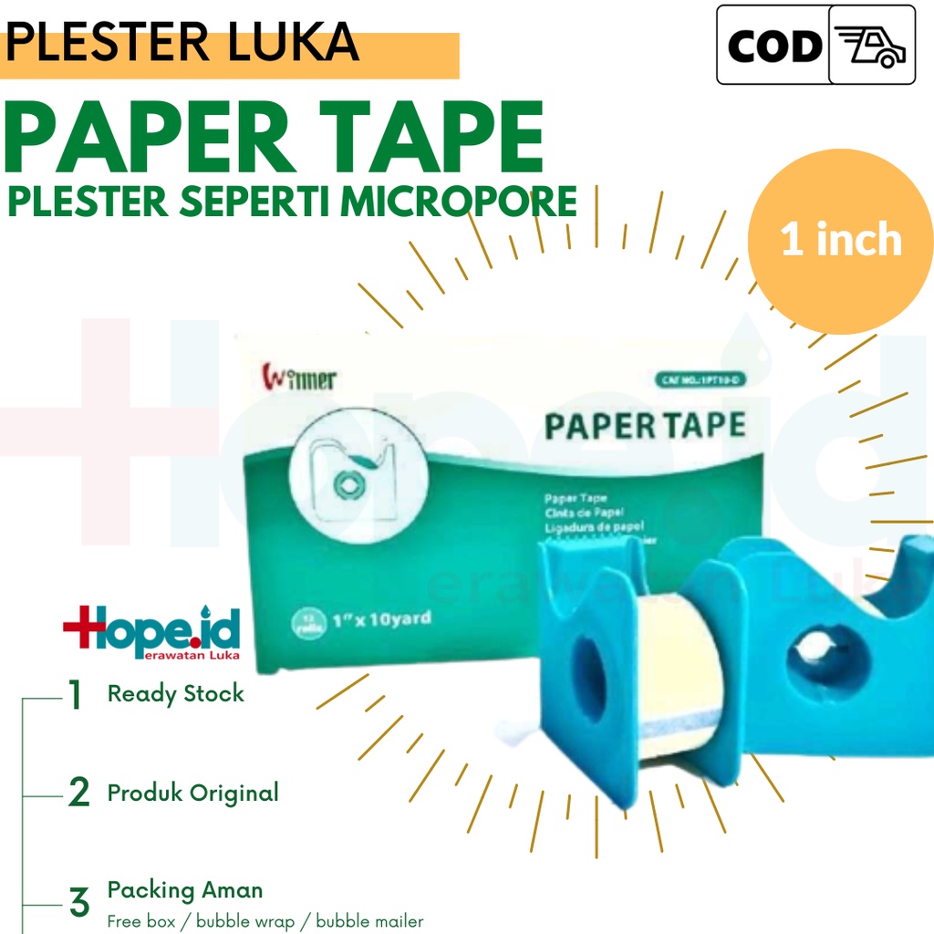 Plester Paper Tape Winner Seperti Micropore