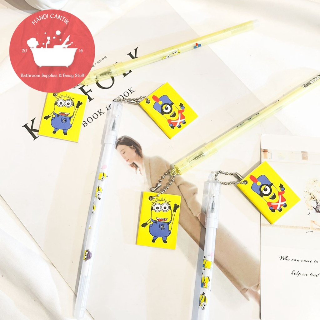 

pen gantungan buku minion pulpen book minion lucu imut kekinian souvernir termurah COD