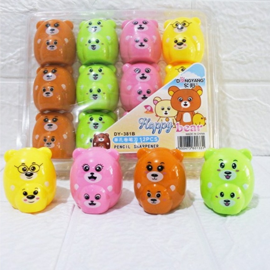 

RAUTAN PENSIL FANCY / RAUTAN PENSIL BENTUK BEAR DY-381B ISI 12