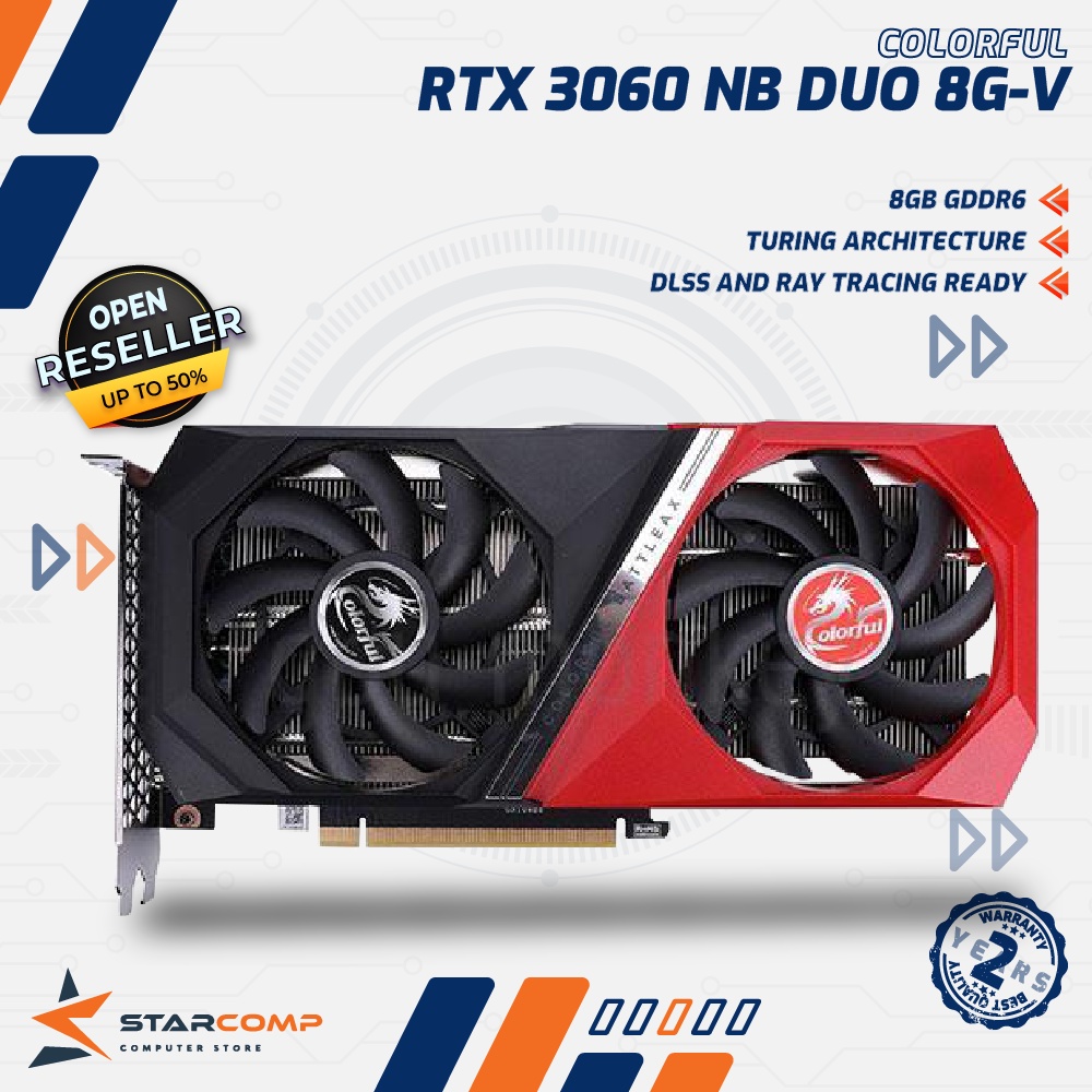 Colorful GeForce RTX 3060 NB DUO 8GB-V 8G GDDR6 VGA RTX3060