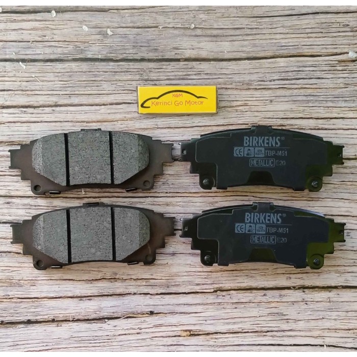 BRAKE PAD KAMPAS REM BELAKANG FORTUNER VRZ 2016-ON BIRKENS TBP-M51