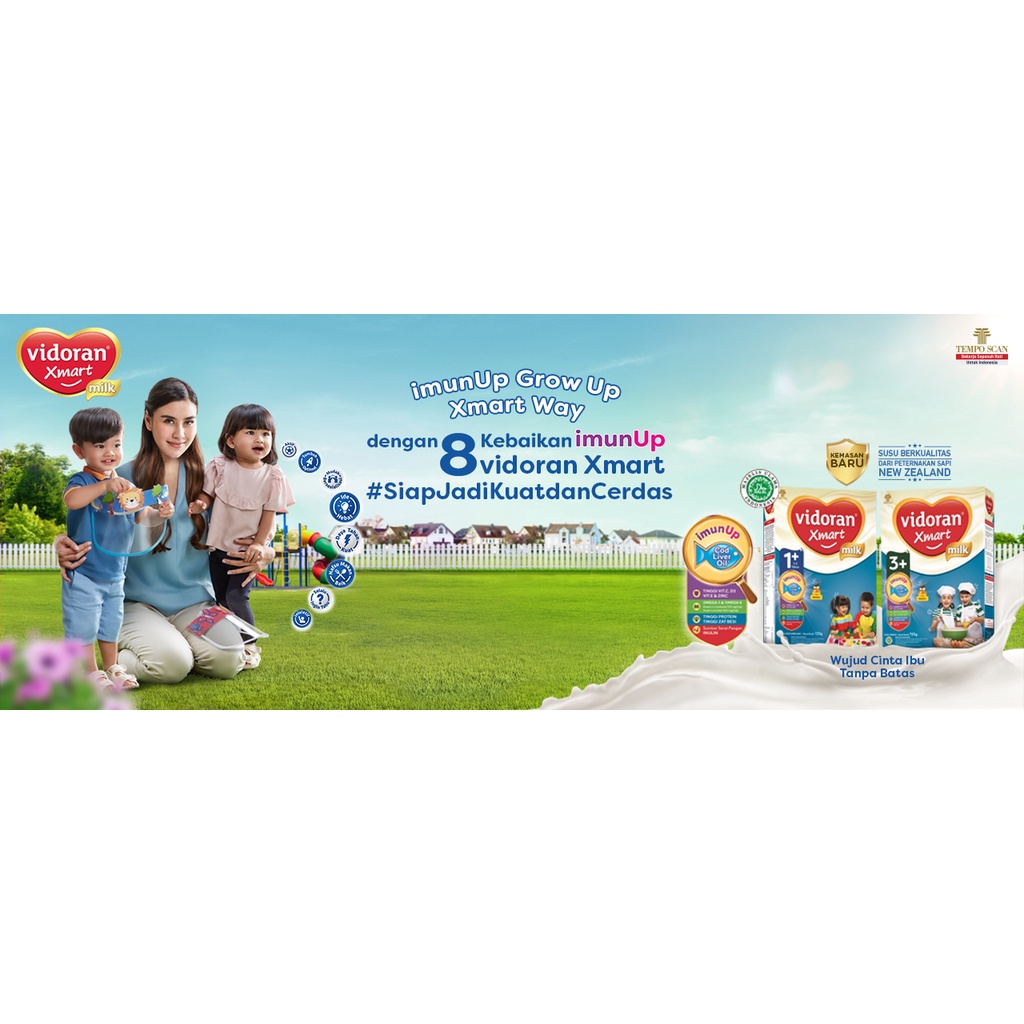 Vidoran Xmart 1+ 350gr Susu Bubuk