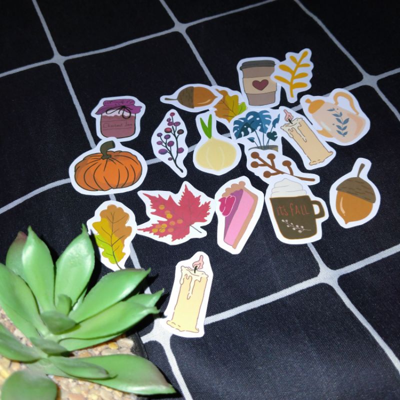 

insfera | stiker | tema : musim gugur | 18 pcs