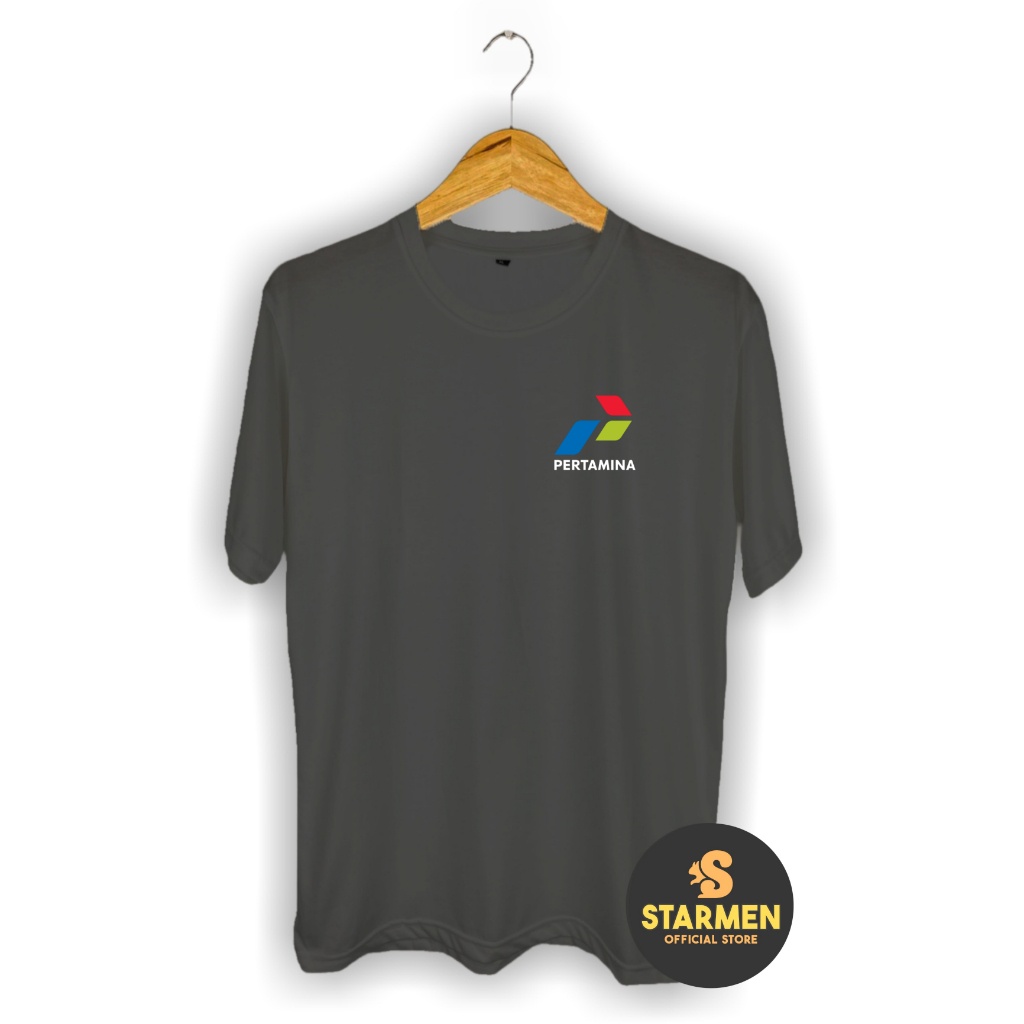 Kaos Distro Pria T-Shirt Motif Logo PERTAMlNA