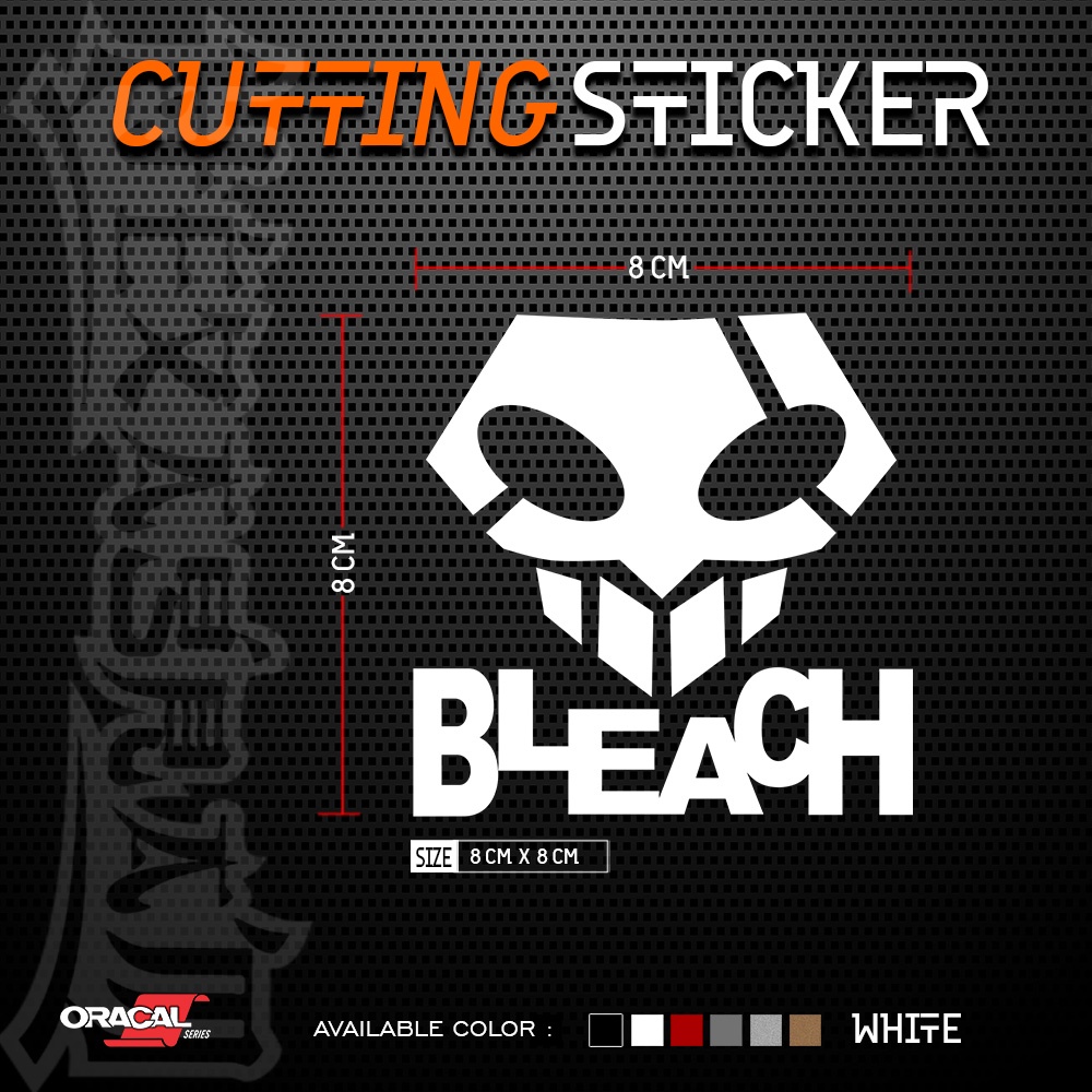 Cutting Sticker Anime BLEACH Logo | Stiker Cutting Anime Logo Bleach